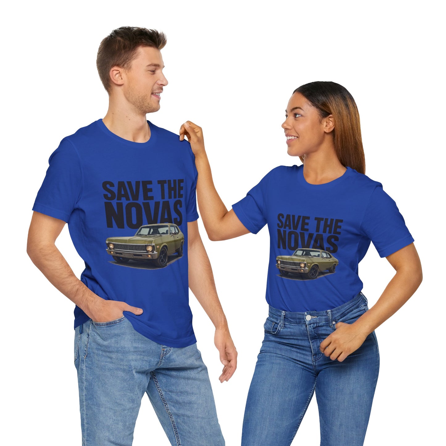 Save the Novas – Support My Mom’s Dream Car | ’72 Chevy Nova Restoration Tee for Classic Car Lovers