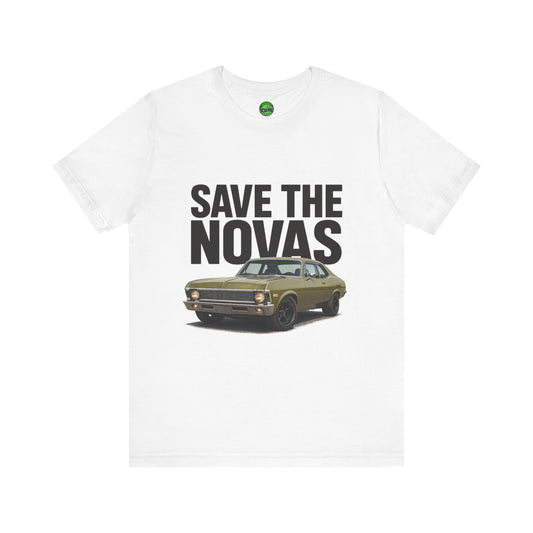 Save the Novas – Support My Mom’s Dream Car | ’72 Chevy Nova Restoration Tee for Classic Car Lovers