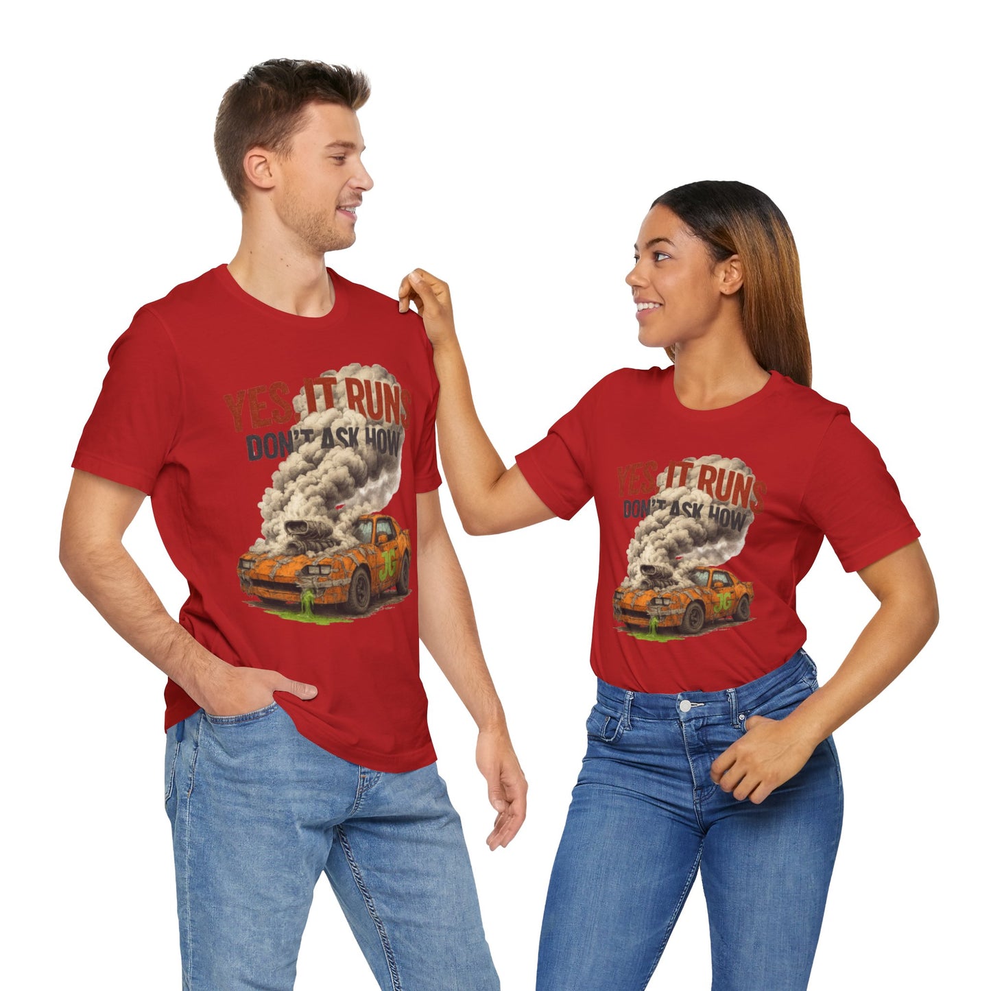 YES, IT RUNS Tee – Jayson’s Garage Edition