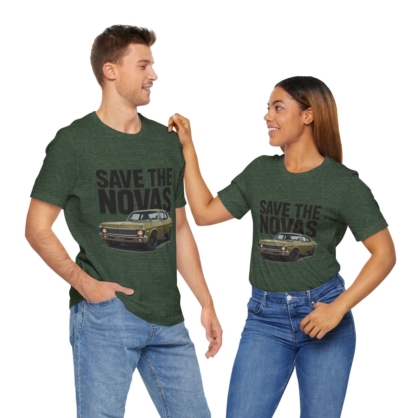 Save the Novas – Support My Mom’s Dream Car | ’72 Chevy Nova Restoration Tee for Classic Car Lovers