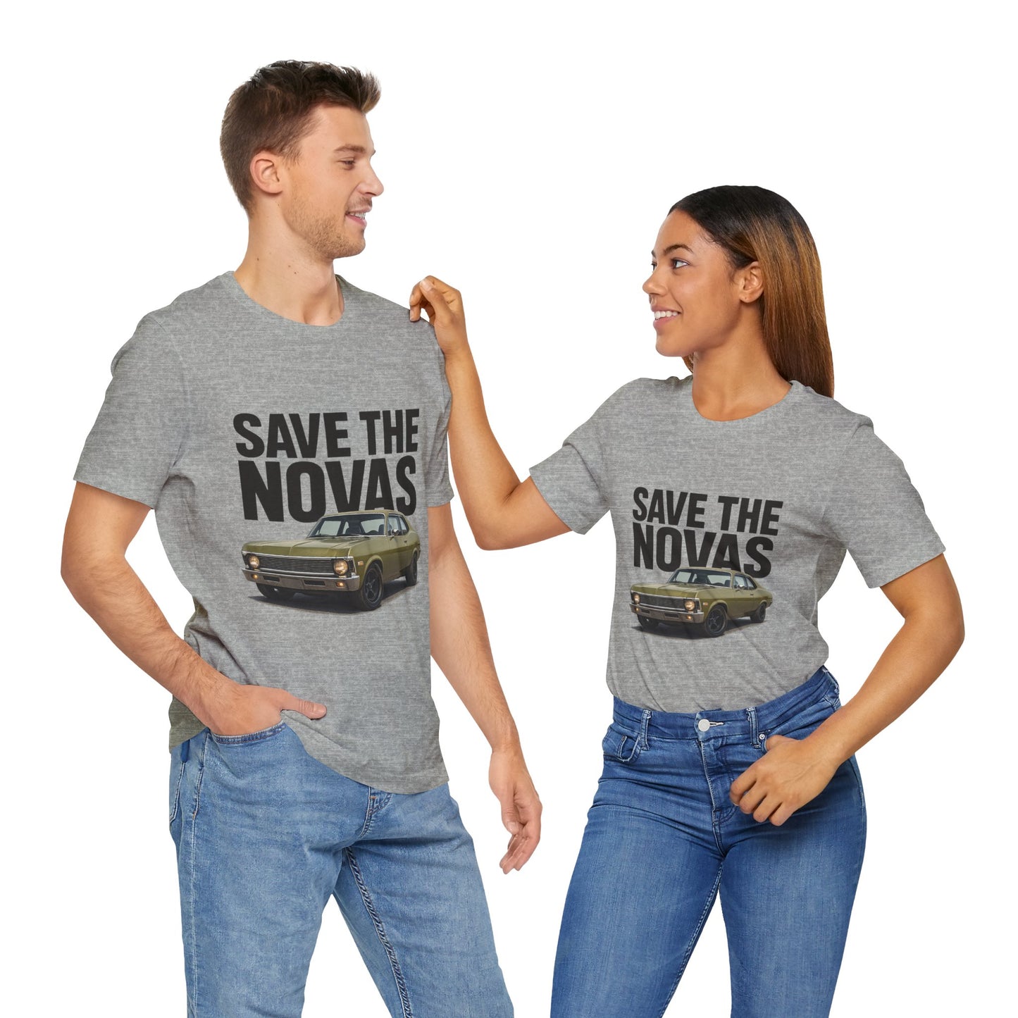 Save the Novas – Support My Mom’s Dream Car | ’72 Chevy Nova Restoration Tee for Classic Car Lovers