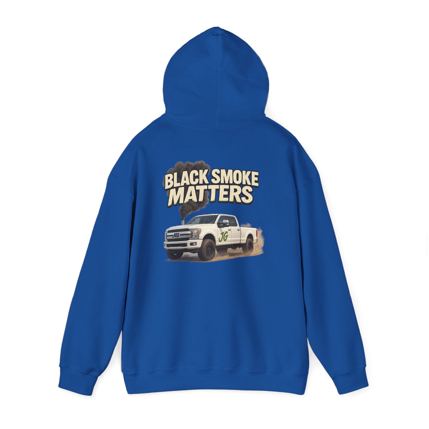 Black Smoke Matters Heavy Blend™ Hoodie | Diesel Lifestyle Streetwear for Gearheads & Truck Enthusiasts