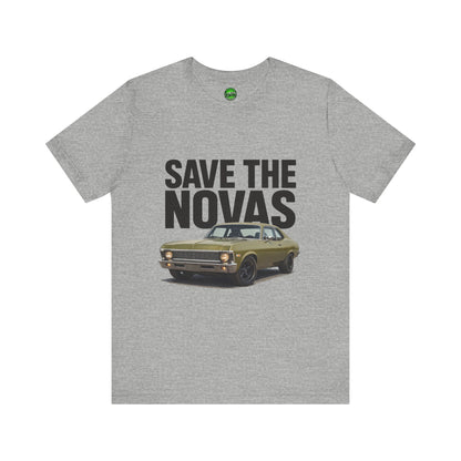 Save the Novas – Support My Mom’s Dream Car | ’72 Chevy Nova Restoration Tee for Classic Car Lovers
