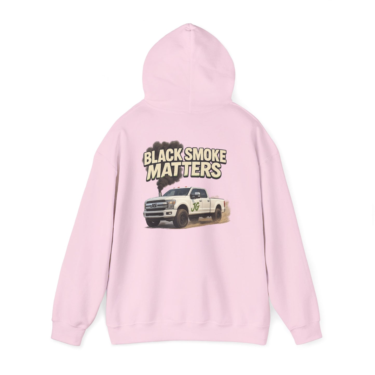 Black Smoke Matters Heavy Blend™ Hoodie | Diesel Lifestyle Streetwear for Gearheads & Truck Enthusiasts