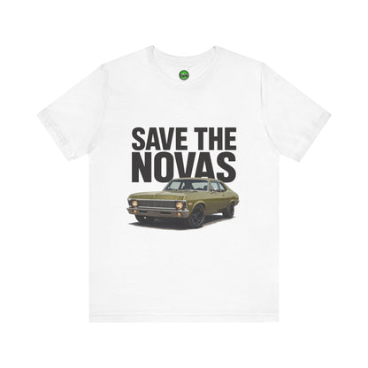 Save the Novas – Support My Mom’s Dream Car | ’72 Chevy Nova Restoration Tee for Classic Car Lovers
