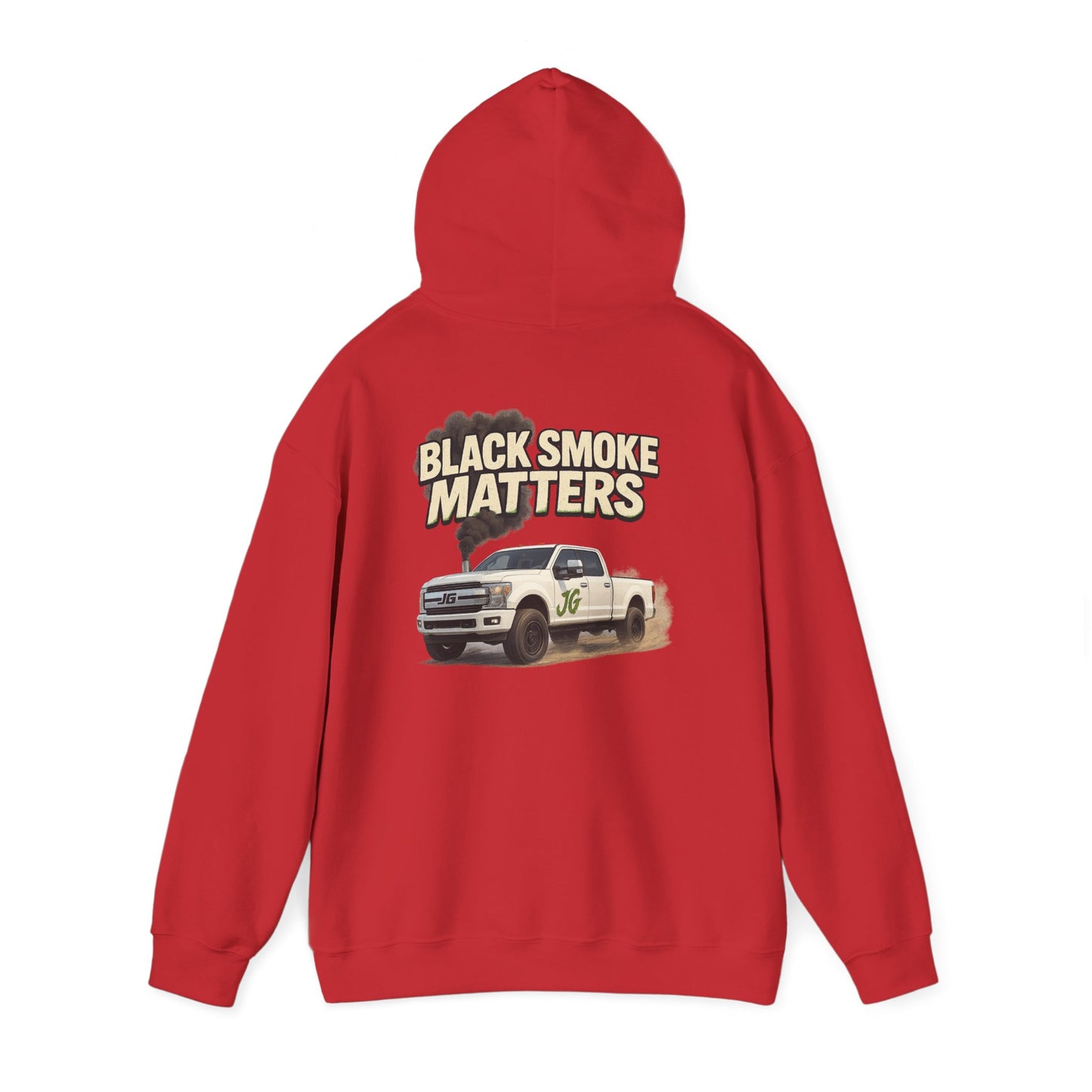 Black Smoke Matters Heavy Blend™ Hoodie | Diesel Lifestyle Streetwear for Gearheads & Truck Enthusiasts
