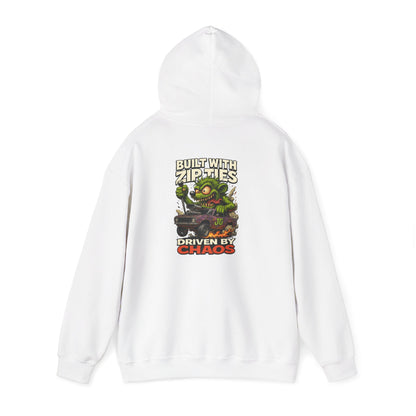 Chaos-Driven Hoodie – Built with Zip Ties, Driven by Chaos | Jayson’s Garage