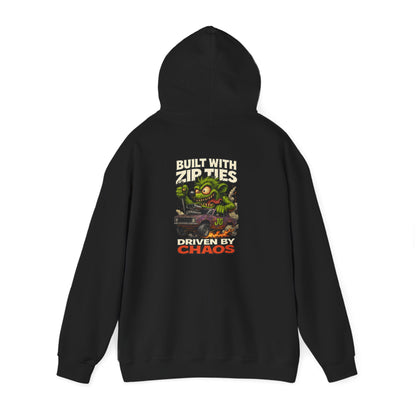 Chaos-Driven Hoodie – Built with Zip Ties, Driven by Chaos | Jayson’s Garage