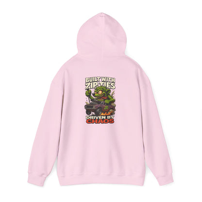 Chaos-Driven Hoodie – Built with Zip Ties, Driven by Chaos | Jayson’s Garage