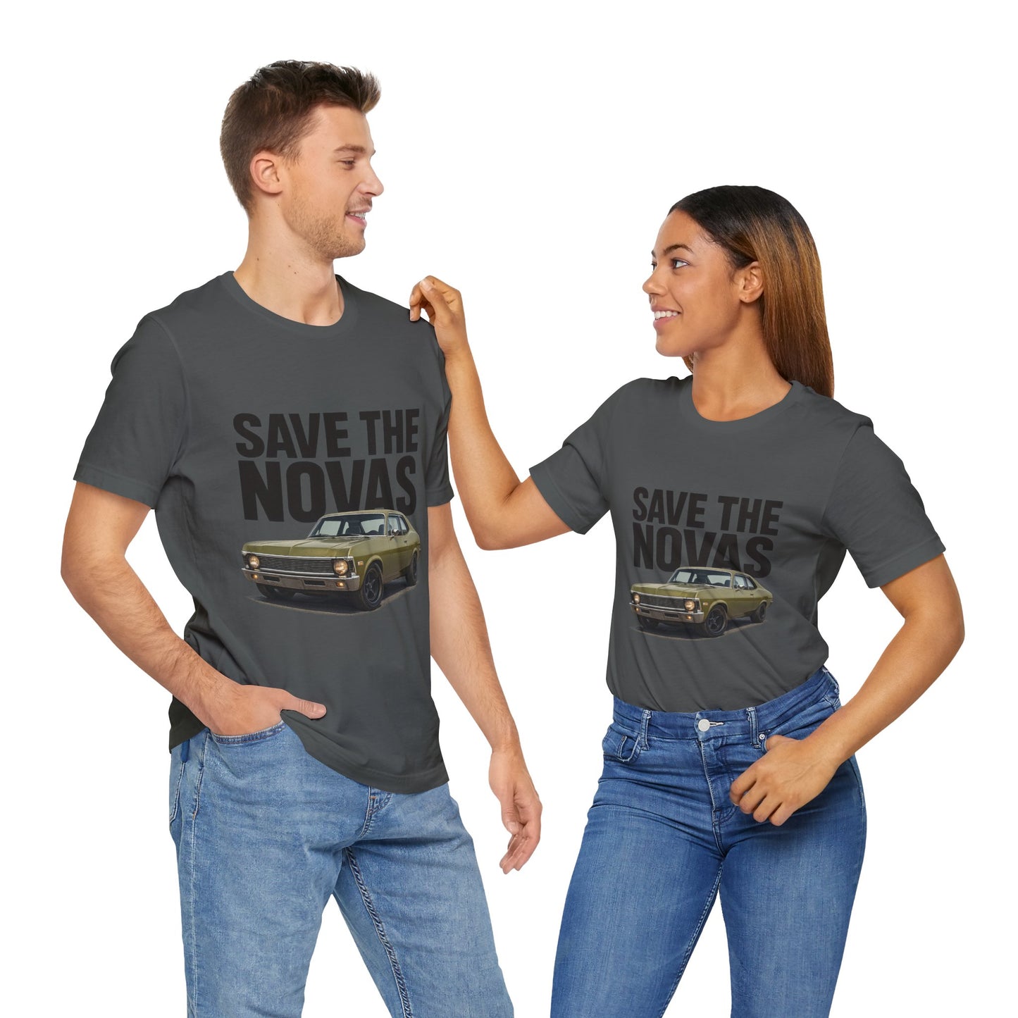 Save the Novas – Support My Mom’s Dream Car | ’72 Chevy Nova Restoration Tee for Classic Car Lovers
