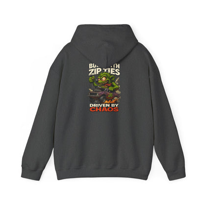 Chaos-Driven Hoodie – Built with Zip Ties, Driven by Chaos | Jayson’s Garage
