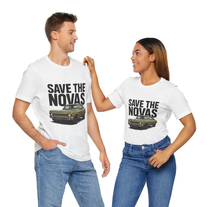 Save the Novas – Support My Mom’s Dream Car | ’72 Chevy Nova Restoration Tee for Classic Car Lovers