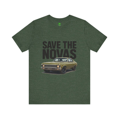 Save the Novas – Support My Mom’s Dream Car | ’72 Chevy Nova Restoration Tee for Classic Car Lovers