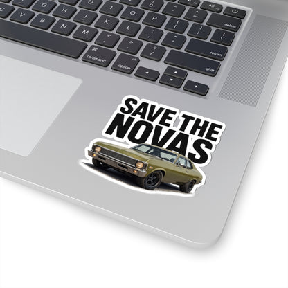 Save the Novas Kiss-Cut Stickers | Vintage Car Sticker | Auto Lover Gift | Racing Aesthetic