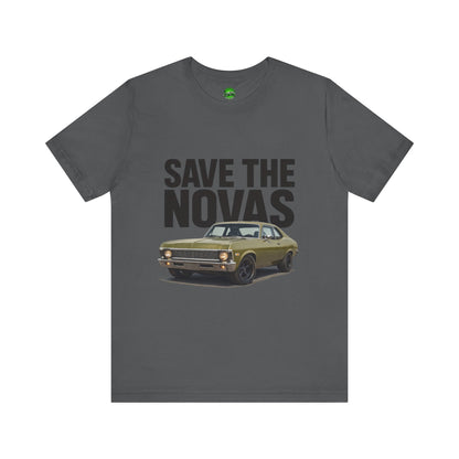 Save the Novas – Support My Mom’s Dream Car | ’72 Chevy Nova Restoration Tee for Classic Car Lovers